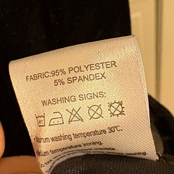 NWT Urban Coco Black Velvet maxi dress size large - Picture 6 of 6